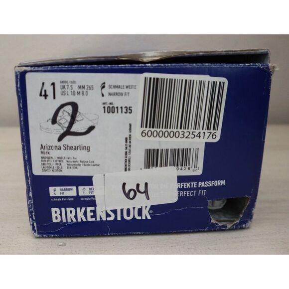 Birkenstock Women's 10 Men's 8 Mink Brown Arizona Shearling Suede Sandals - Picture 16 of 16